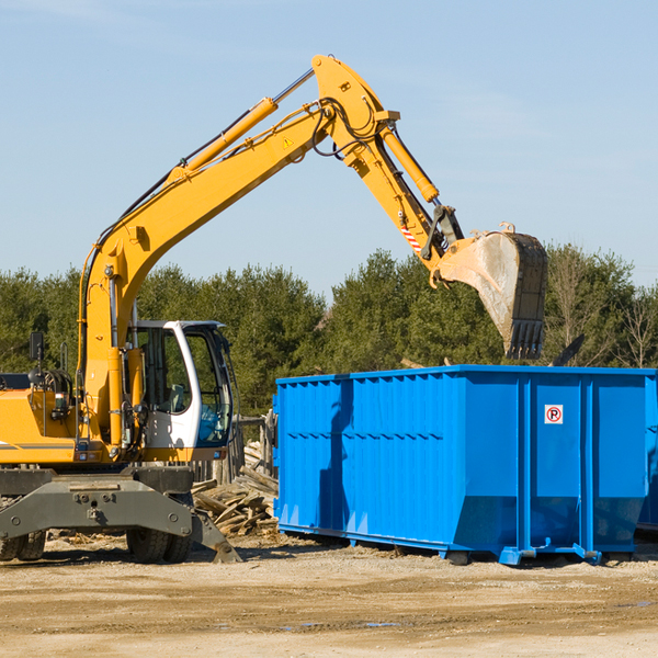 what are the rental fees for a residential dumpster in Verbank